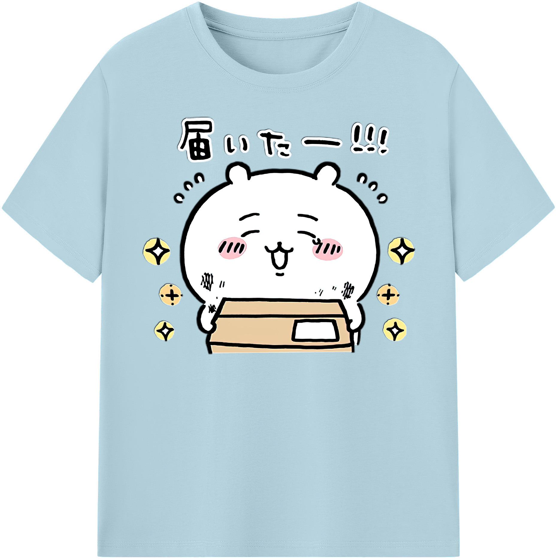 （画像用） ちいかわ ちいかわ Chii-kawa chiikawa 綿100％半袖Tシャツ（フロントプリント）